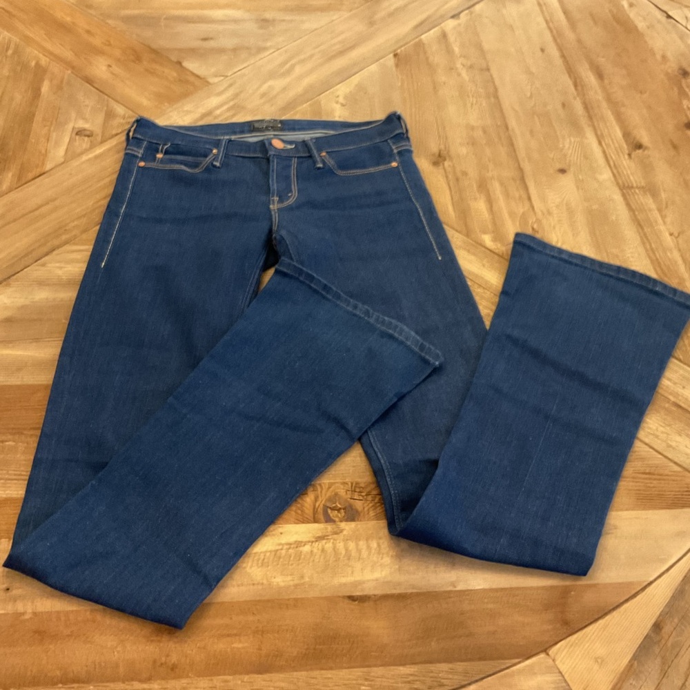 MOTHER Dark Blue Boot Cut Jeans